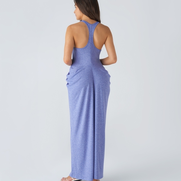 NWT Halara Sleeveless Blue Maxi Dress - Picture 2 of 7